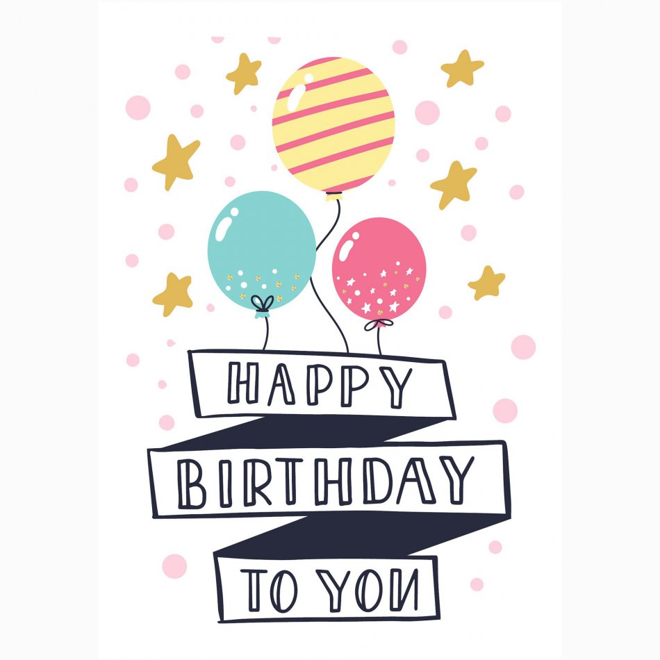 Verjaardag Happy Birthday Balloons