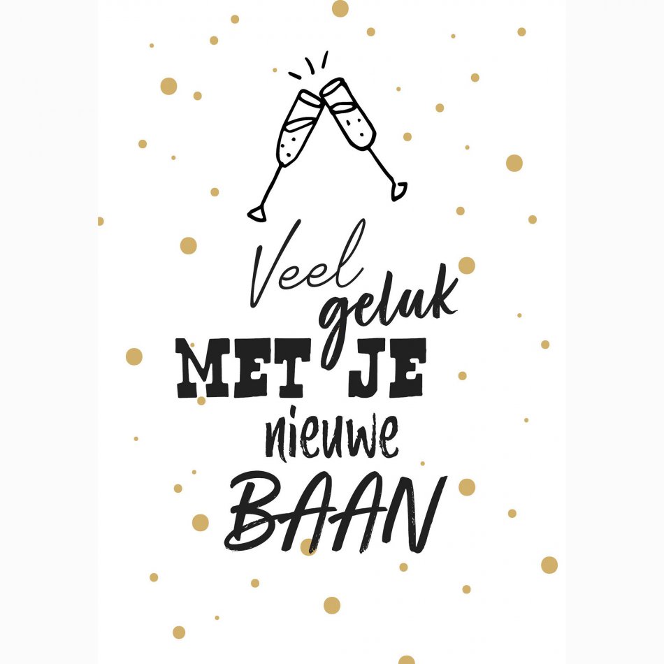 Collega Veel Geluk Toast