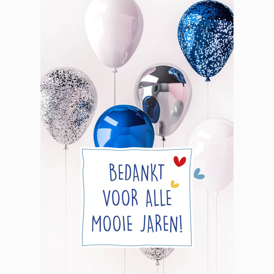 Pensioen Bedankt voor alle mooie jaren!