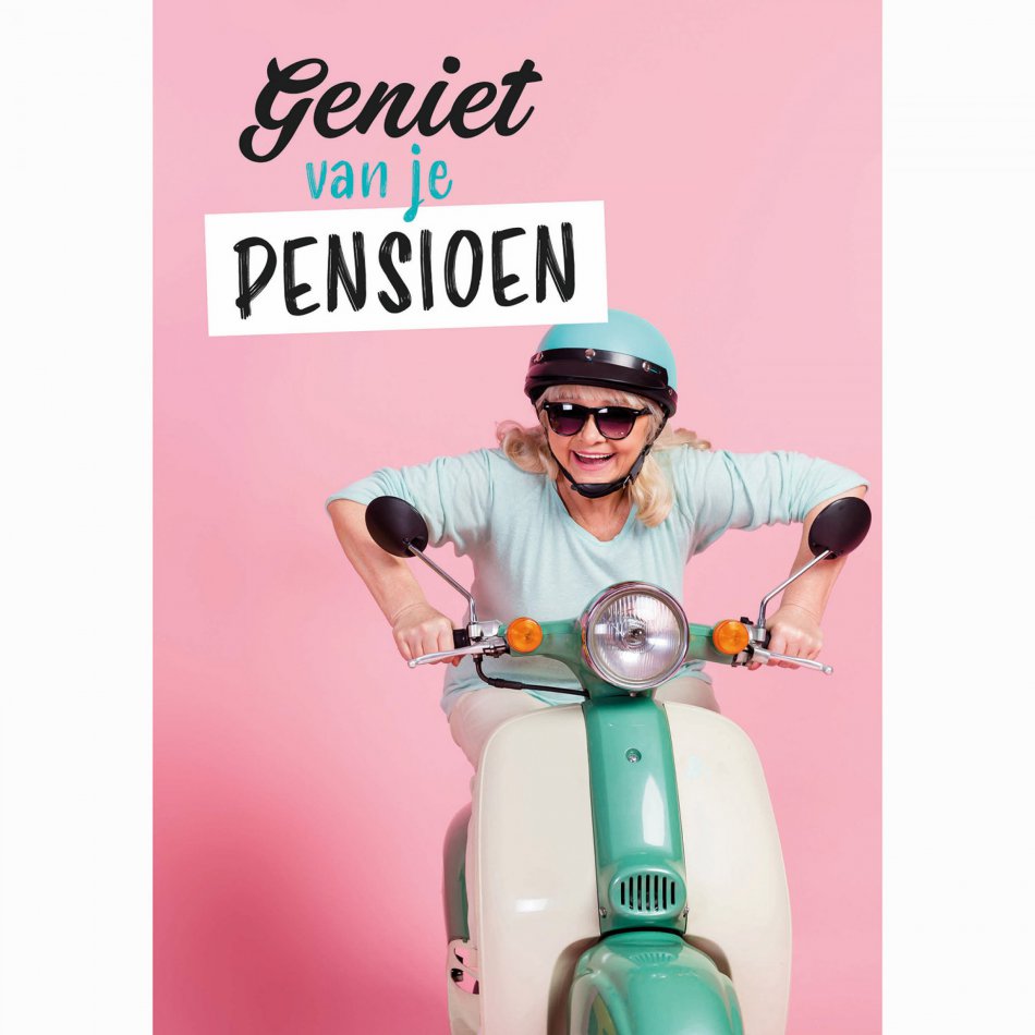 Pensioen Geniet van je pensioen - scooter