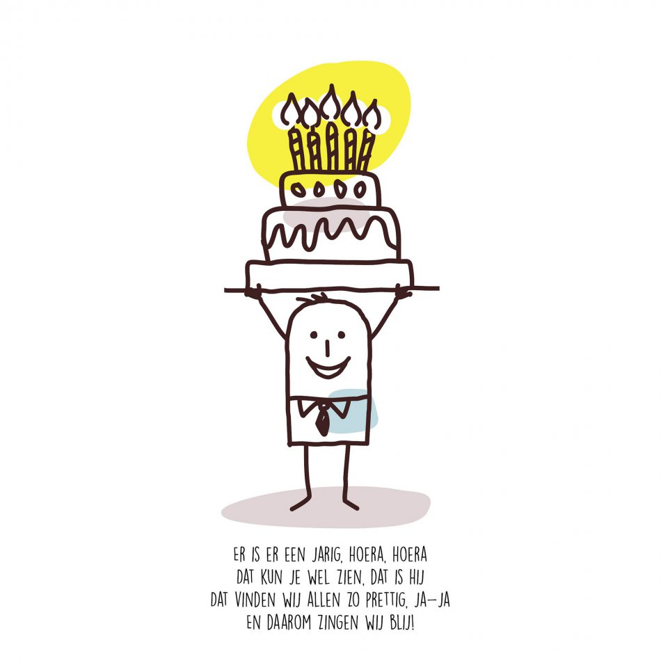 Verjaardag Er is er een jarig!