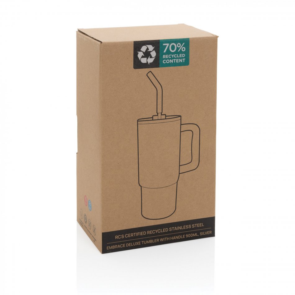 Embrace deluxe RCS recycled RVS drinkbeker 900ml