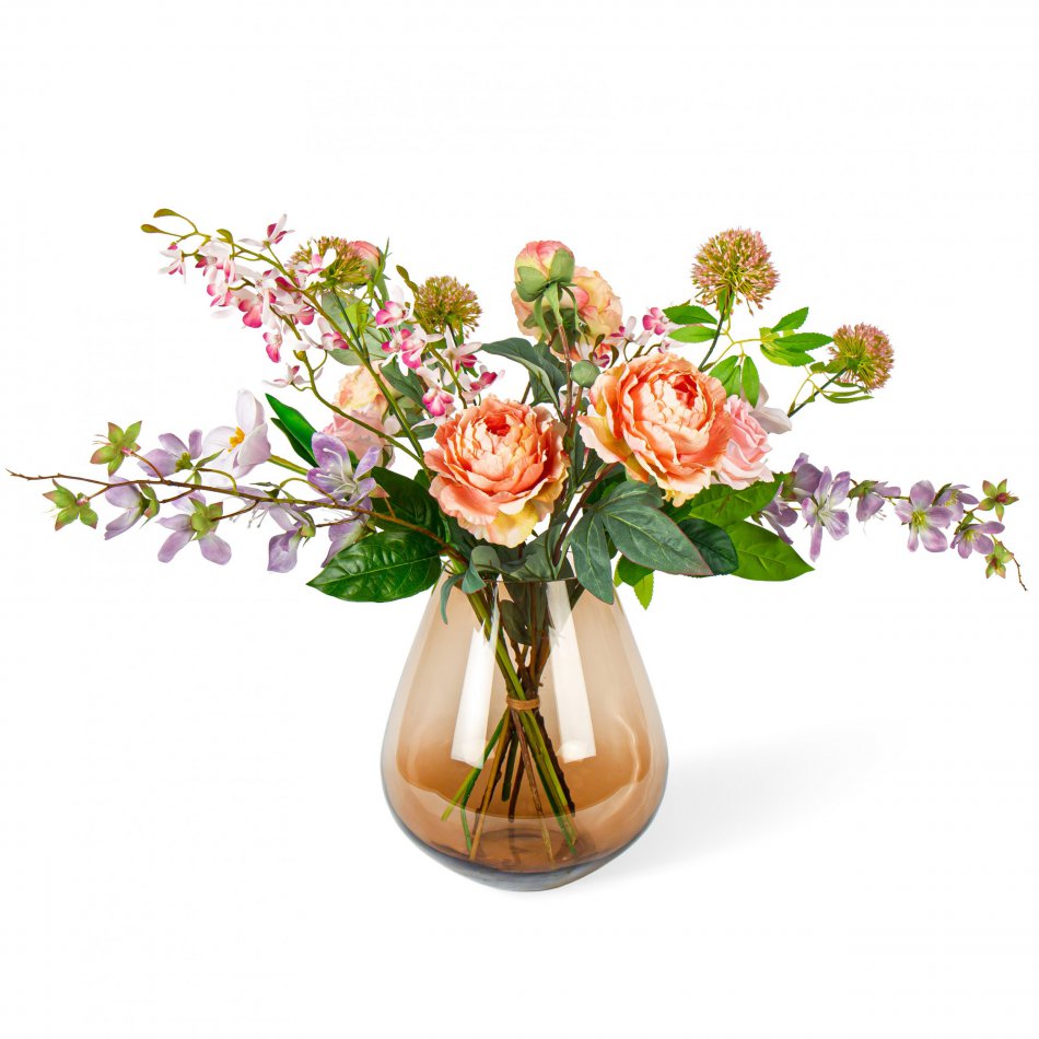 Roze verleiding - Zijden Boeket