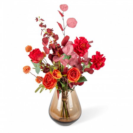 Rode Passie - Zijden Boeket