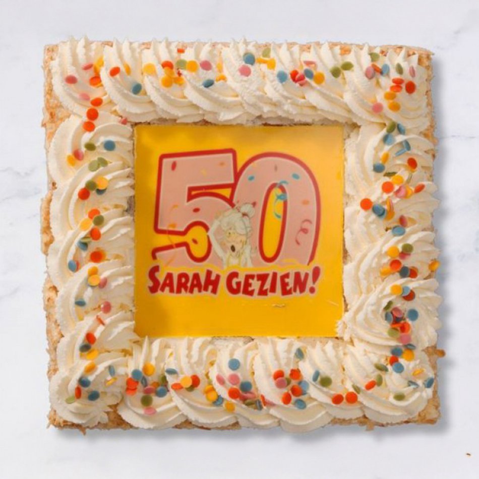 Sarah slagroomtaart 20 personen