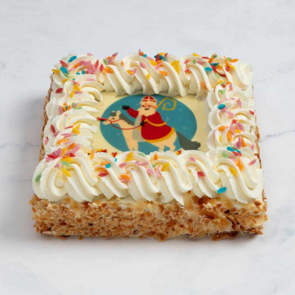 Sinterklaas slagroomtaart 16 personen