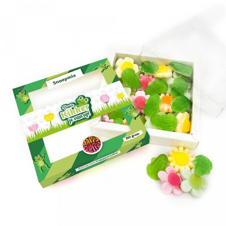 Snoeppakket Daar Kikker je van op!