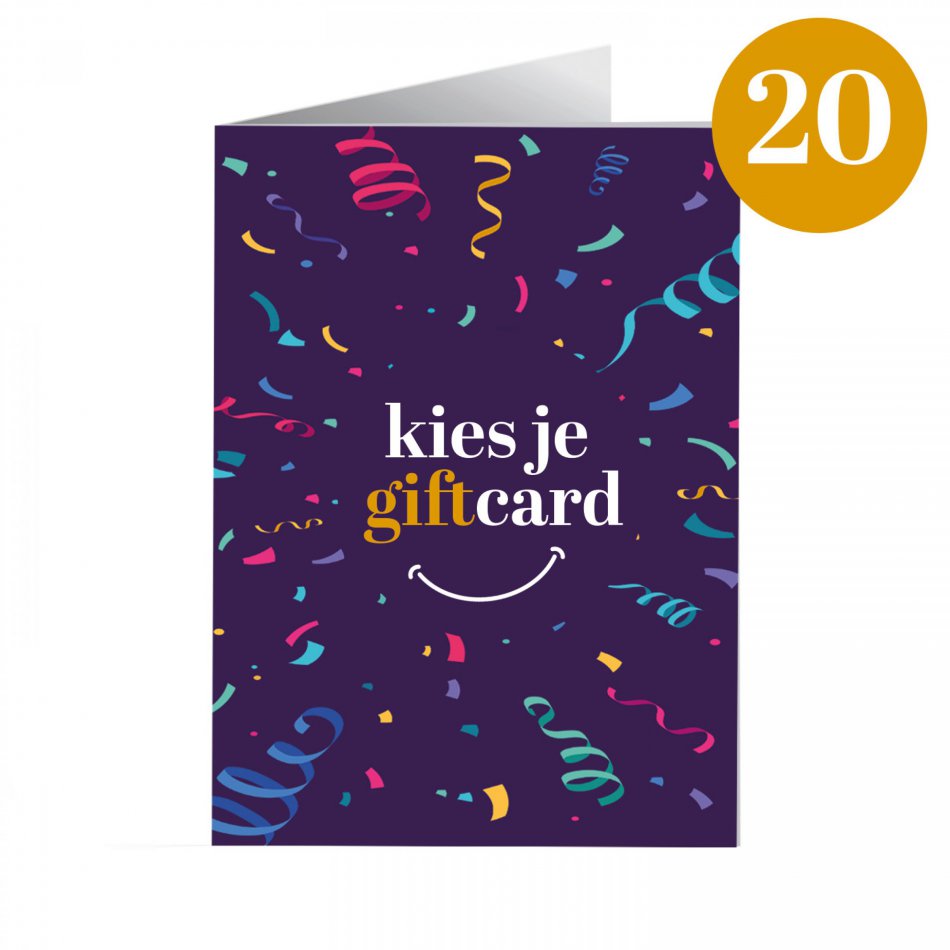 Kies je Giftcard 20 euro