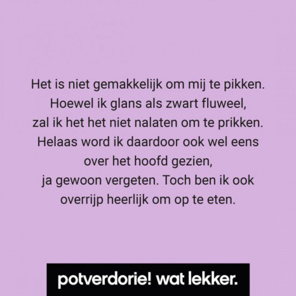 Potverdorie! Bramen-laurierspread, 210 ml