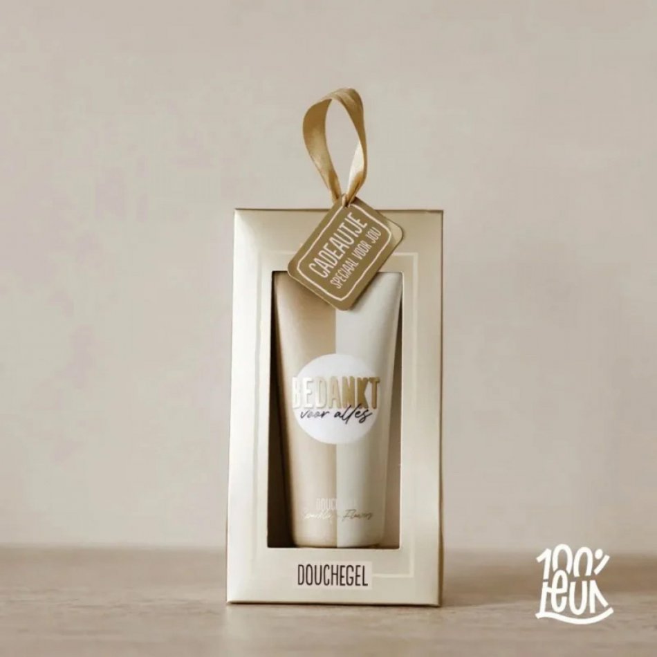 Douchegel bedankt voor alles!